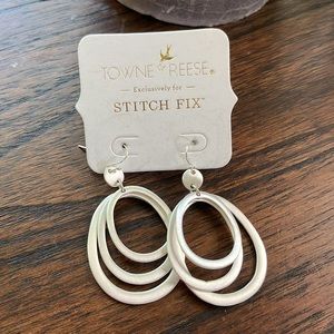 Towne and Reese - Triple Oval Drop Earrings